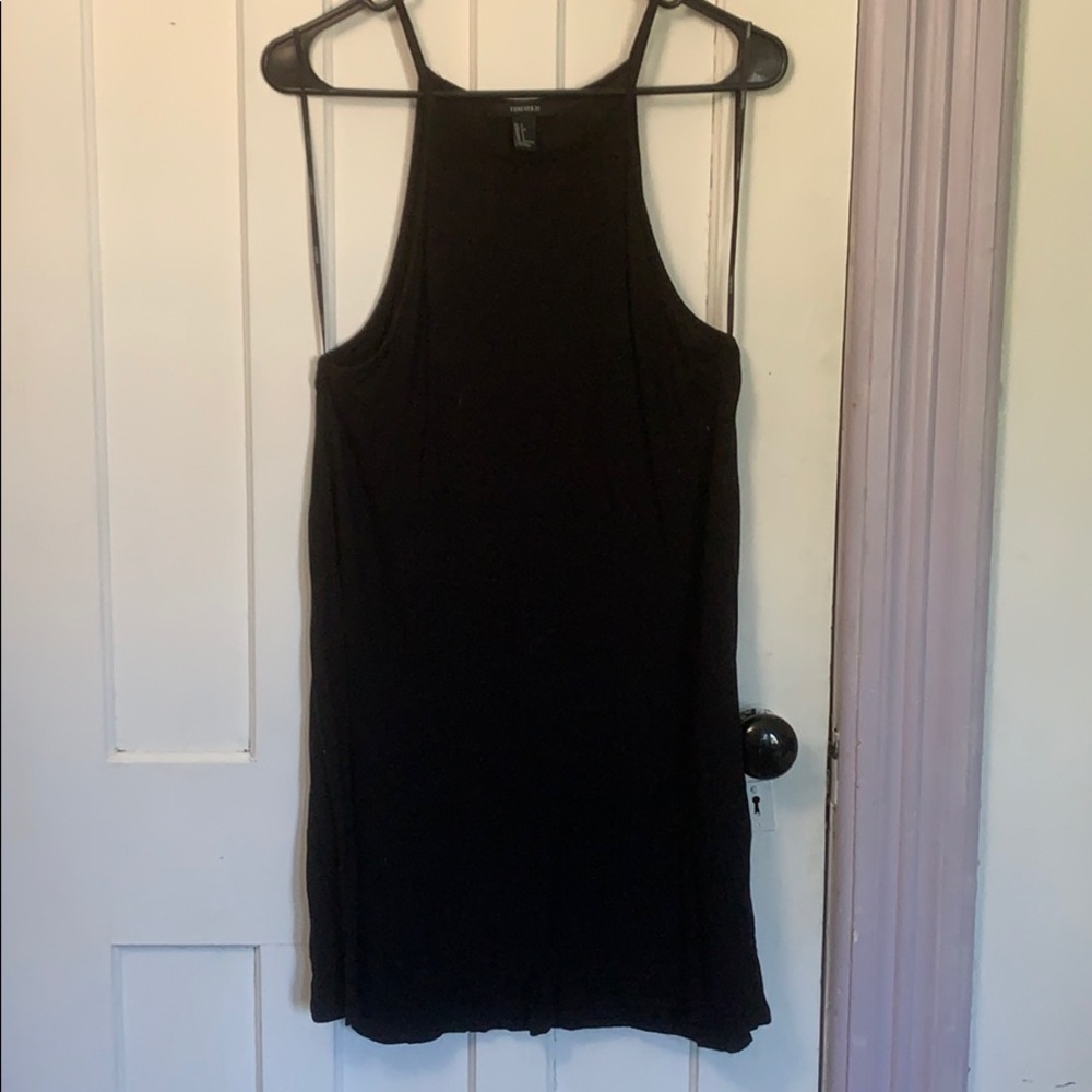 Black shift dress